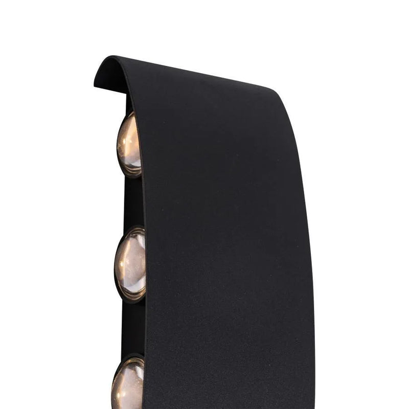 1780/WBK - Aplică LED Gina Exterior, 8W, Negru,  3000K-3