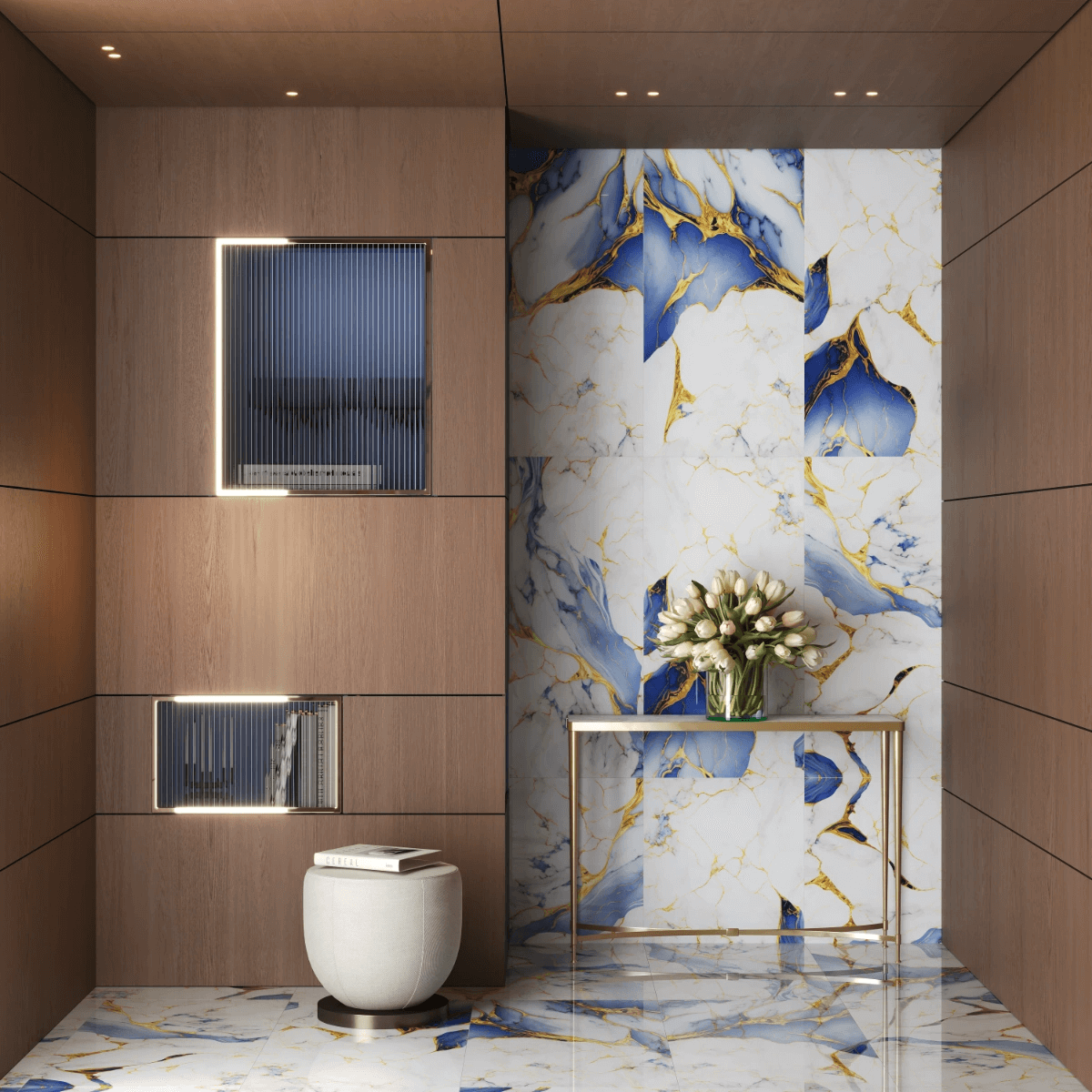 GRESIE AQUA BLUE GOLD 60x120 1.44