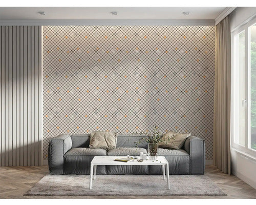 Panou autoadeziv Atria YB-W03 model geometric gri 30x60 cm, set 4 buc.
