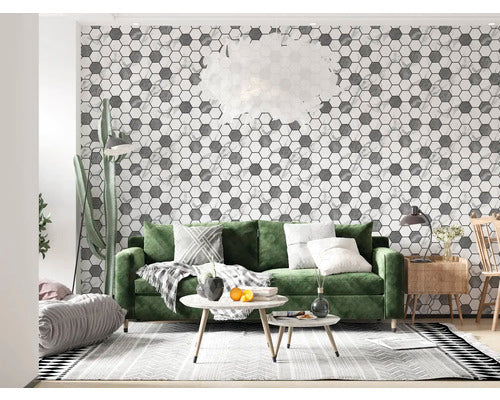 Panou autoadeziv Atria BY-11 model hexagonal 30x30 cm, set 6 buc.