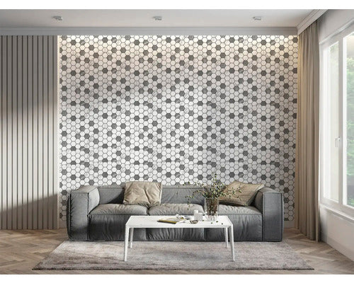 Panou autoadeziv Atria BY-11 model hexagonal 30x30 cm, set 6 buc.