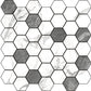 Panou autoadeziv Atria BY-11 model hexagonal 30x30 cm, set 6 buc.