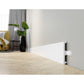 Plintă Arbiton STIQ XL STX110 albă 2200x100x15 mm