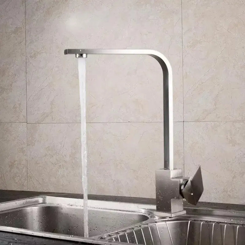 Baterie Bucătărie, Inox SUS304, Satinat, CF006-1