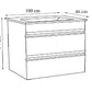 SERIA 786 100CM - Mobilier Baie Suspendat ALB 2 SRT, Lavoar Ceramic