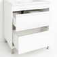 SERIA 486 - MOBILIER BAIE MDF 80CM SRT ALB + LAVOAR GRANIT ALB