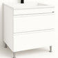 SERIA 486 - MOBILIER BAIE MDF 80CM SRT ALB + LAVOAR GRANIT ALB