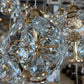Candelabru Cristal LED KILKENNY Culmino, 144W, Lumina Neutra, Diametru 60cm, Auriu
