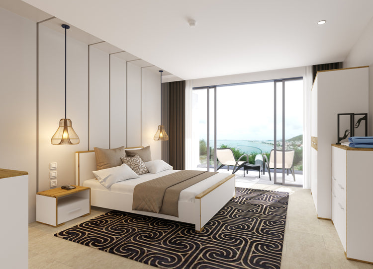 DORMITOR BIANCA ALB/ARTISAN