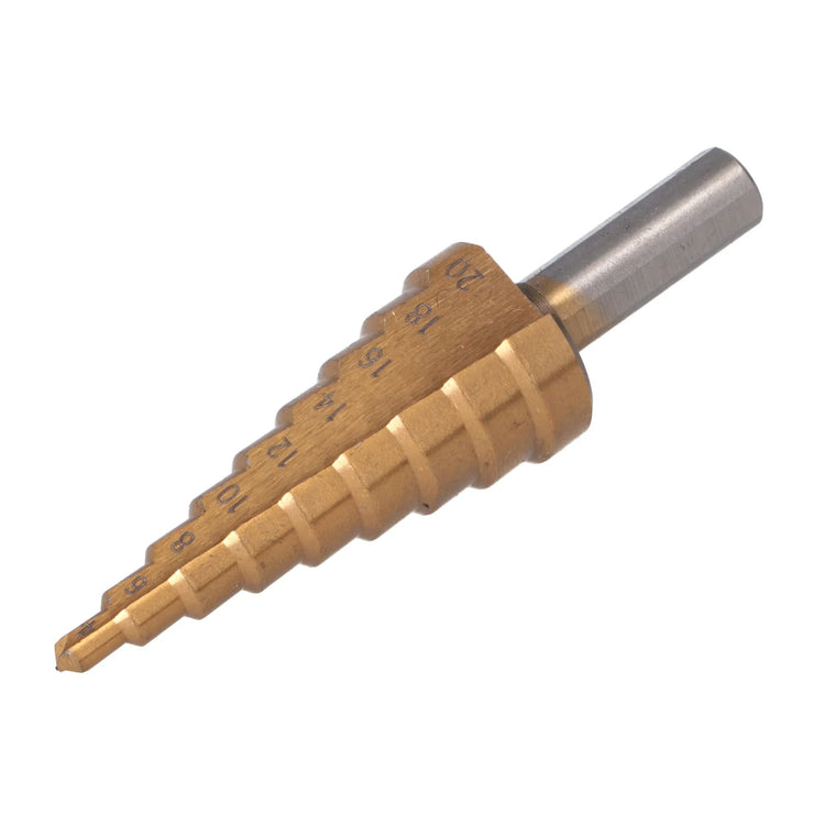 Burghiu in trepte pentru metal HSS Titanizat 4-20mm Faster Tools