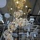Candelabru Cristal LED KILKENNY Culmino, 144W, Lumina Neutra, Diametru 60cm, Auriu
