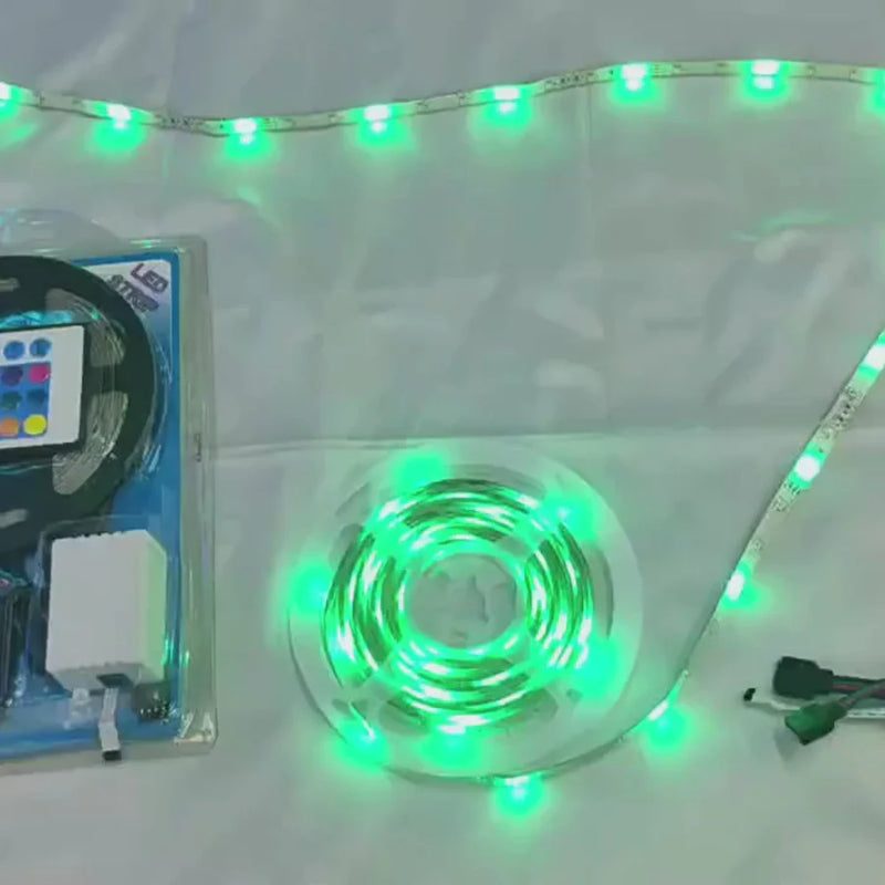 Kit Banda LED 5050 5m cu telecomanda, RGB, 10W/m, 5m, IP44-5