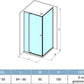 CABINA DUS GEAM FUMURIU 6MM 90X90CM