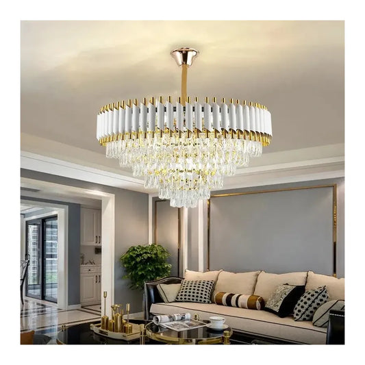 Candelabru Cristal Leira 5X E14 Auriu