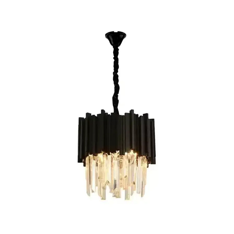 Candelabru Cristal Ryder 3x E14 Negru Auriu - La Cucu