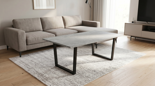 Masa cafea HT-156, 110x60 cm, alb, MDF