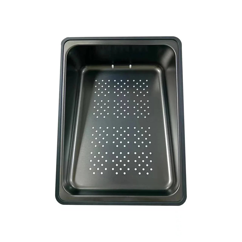 Chiuveta multifunctionala, bucatarie, otel inoxidabil, baterie dubla, accesorii incluse, scurgere cu tocator, Hausberg HBC-9950NG - La Cucu