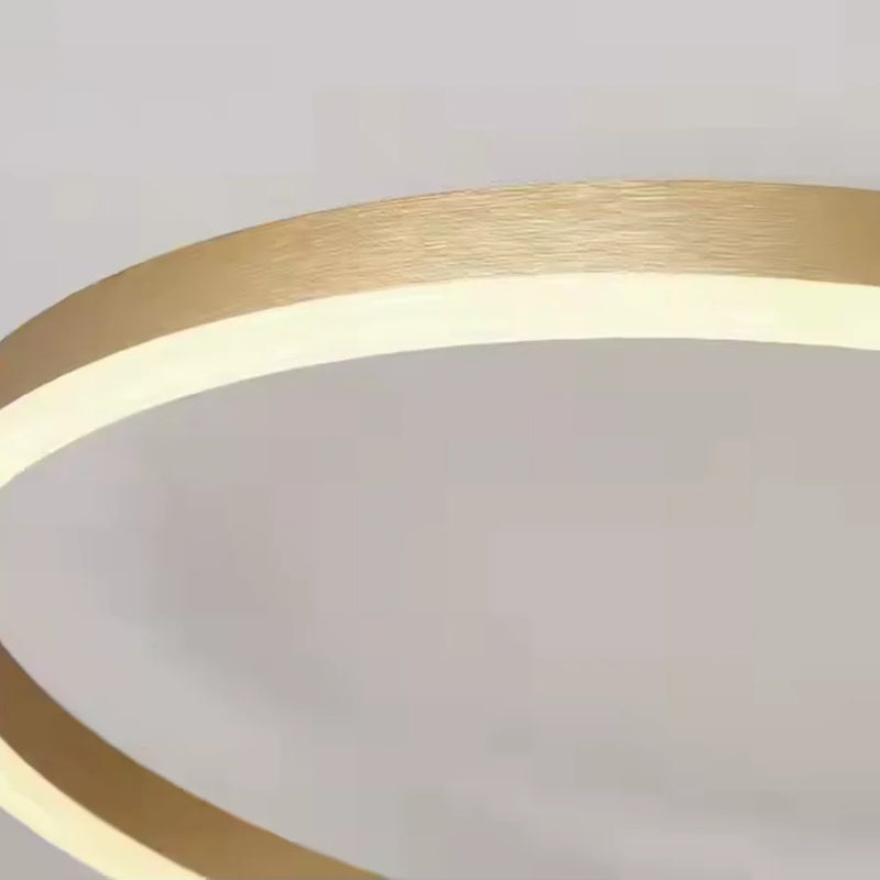 Lustra LED cu telecomanda RIGA LILITH 68W, 3 Cercuri, lumina Rece/Calda/Neutra, Dimabila, Auriu Lucios-7