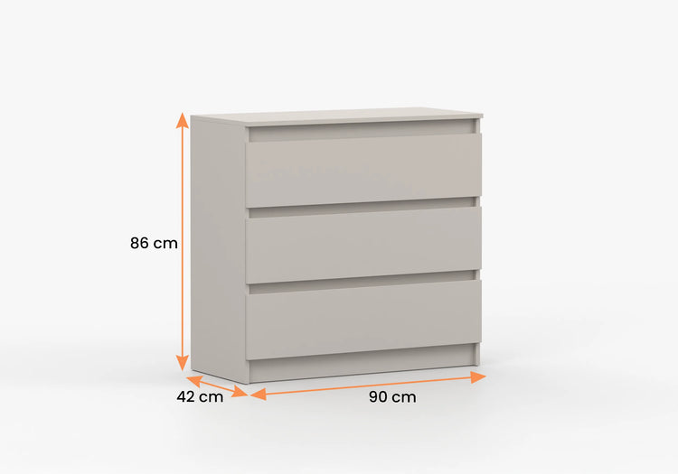 Comoda Solo 3s, 86x90x42 cm, casmir