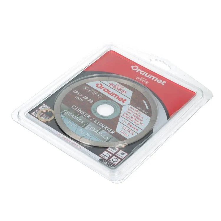 Disc diamantat Ultra-Subtire pentru ceramica portelanata 125x0.8mm