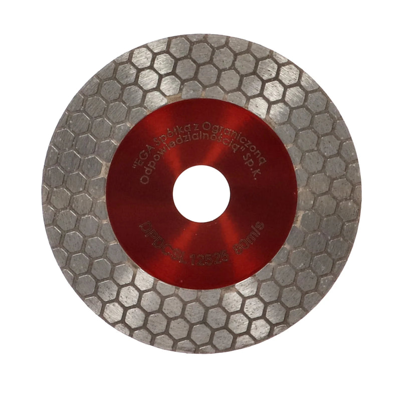Disc profesional fagure pentru taiere ceramica dura, gresie portelanata, piatra naturala 125x1.6mm Draumet-1