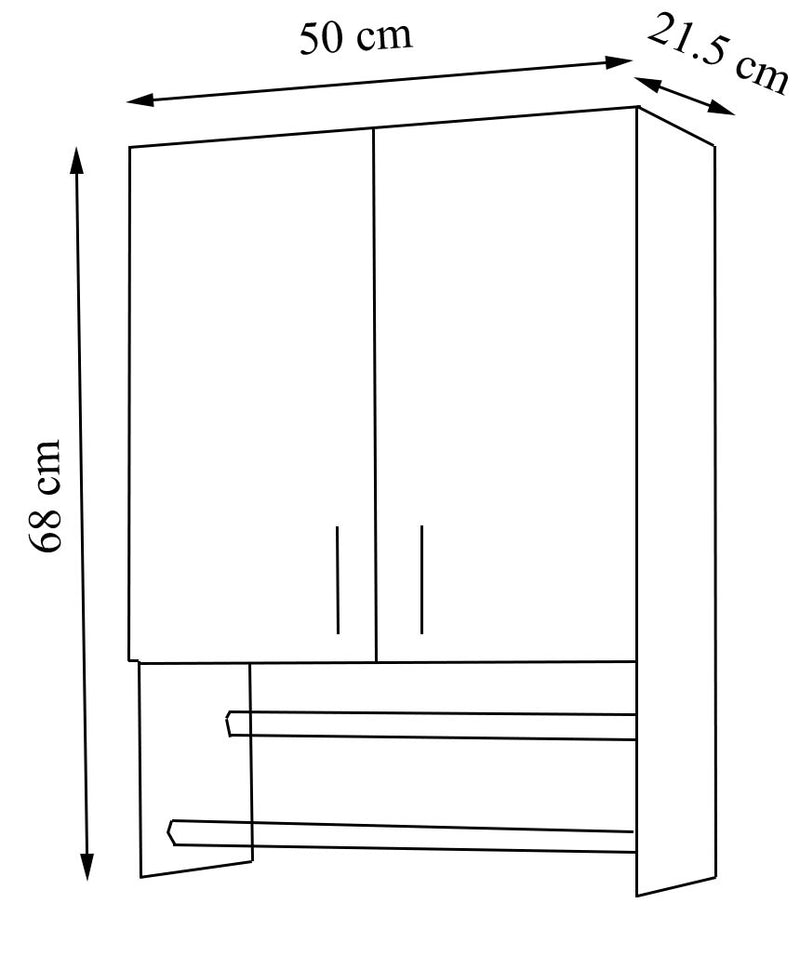Dulap Bella, 50cm, Alb-5