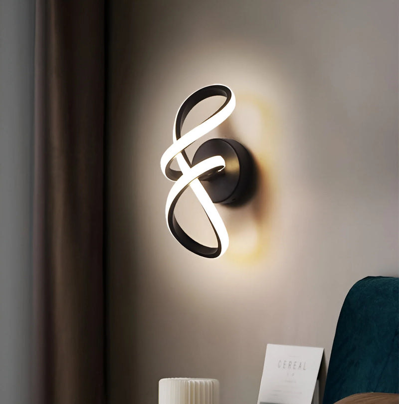 Lustra LED VERTEX Pulse, 24W, Ondulata, Lumina Rece/Calda/Neutra, Negru-3