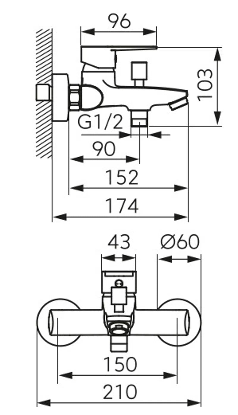FERRO BTR1 BATERIE PERETE CADA/DUS RITTO-3