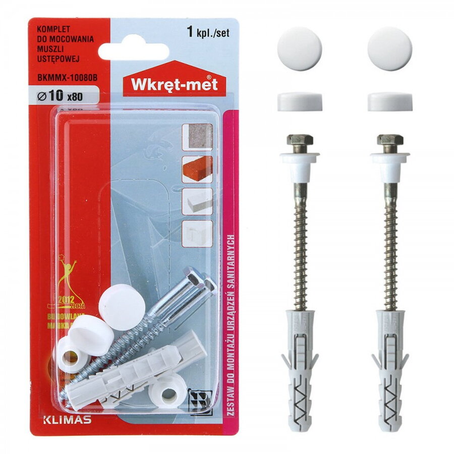 Set fixare vas wc 10x80 FCL 680B ever