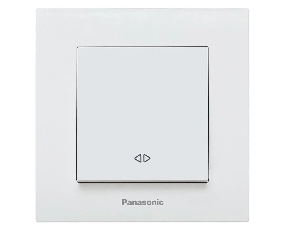 Intrerupator alb cap cruce, cu montaj incastrat, IP 20, Karre Plus Panasonic