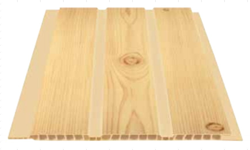 Lambriu PVC cu canale, Buker Pvc, F61, artar, 20 cm / 8 mm, 4 m, 8 m2/pachet