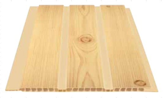 Lambriu PVC cu canale, Buker Pvc, F61, artar, 20 cm / 8 mm, 4 m, 8 m2/pachet