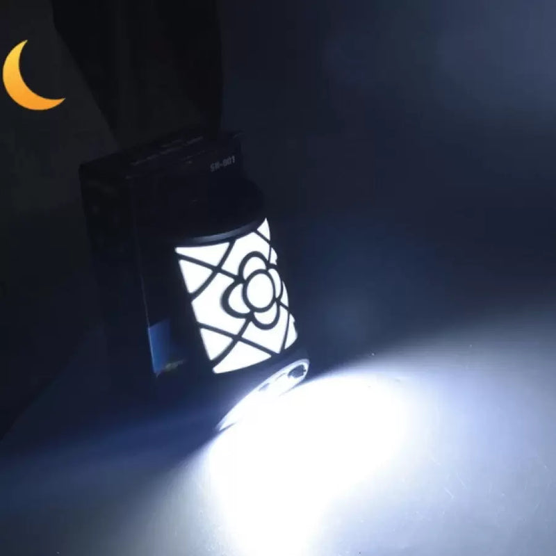 Lampă LED Solară de Perete cu Senzor, Tip Flacără 3 W-2