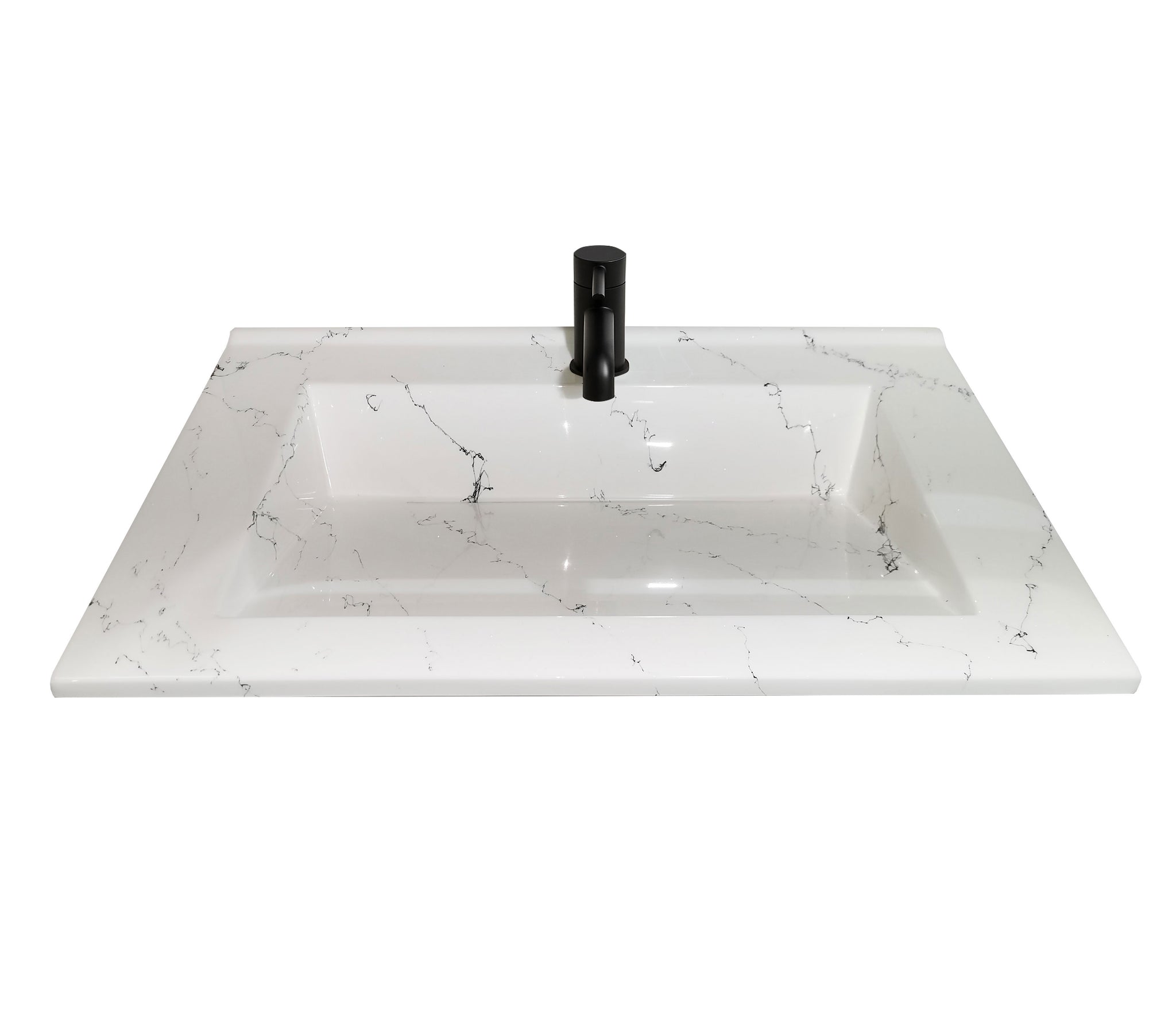 SERIA 486 - MOBILIER BAIE MDF 80CM SRT ALB + LAVOAR GRANIT ALB
