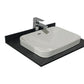 Seria 633 - Mobilier baie MDF cu blat compozit ceramica 60cm ALB + Lavoar Granit