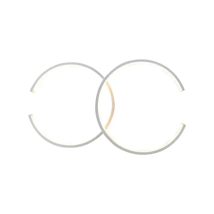 Lustra LED cu telecomanda NOAH 64W, 2 Elemente, lumina Rece/Calda/Neutra, Dimabila, Alb