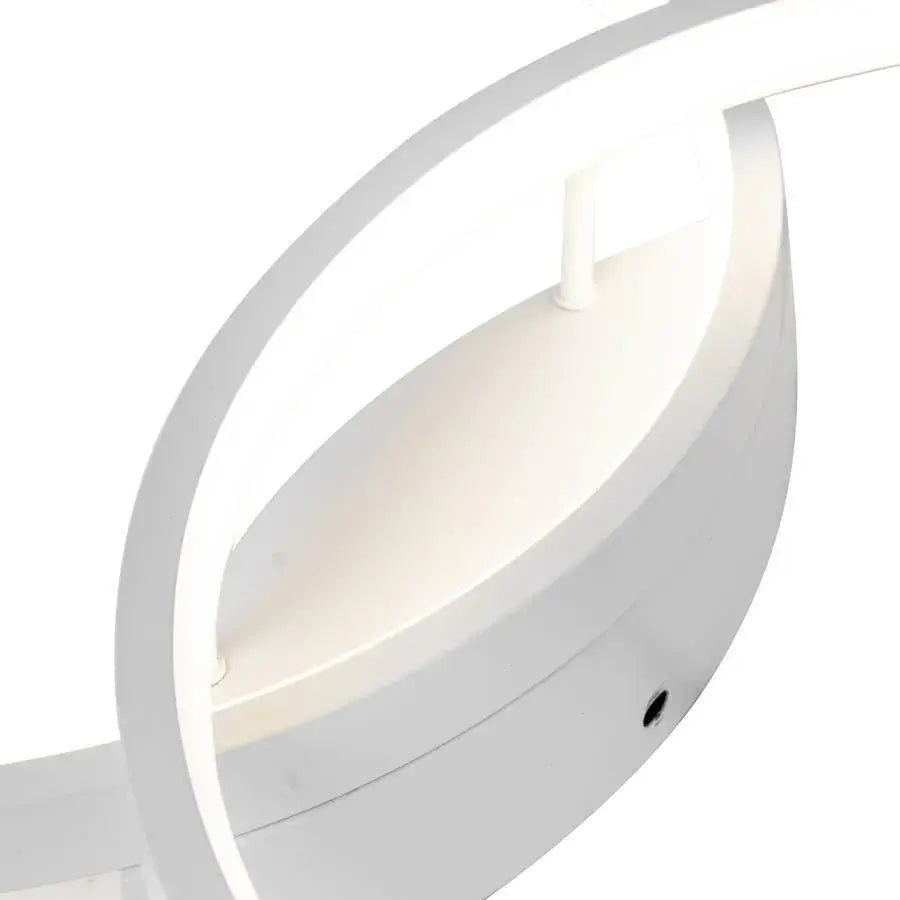 Lustra LED cu telecomanda NOAH 64W, 2 Elemente, lumina Rece/Calda/Neutra, Dimabila, Alb