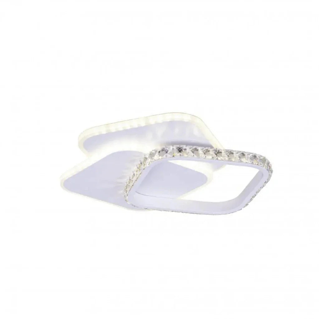 Lustra LED cu cristal ANASTASIA 17W, Diametru 30cm, lumina Rece/Calda/Neutra, Alb