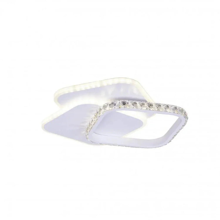 Lustra LED cu cristal ANASTASIA 17W, Diametru 30cm, lumina Rece/Calda/Neutra, Alb