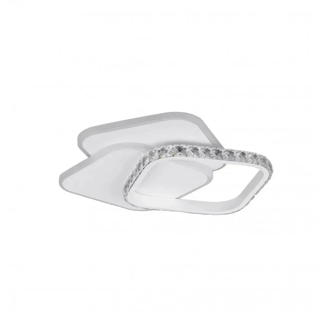 Lustra LED cu cristal ANASTASIA 17W, Diametru 30cm, lumina Rece/Calda/Neutra, Alb
