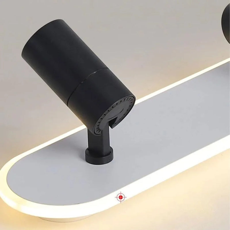 Lustra LED cu Proiector Reglabil FISSO Camilla 48W, lumina Rece/Calda/Neutra, Negru-4
