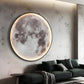 Aplica LED Decorativa Luna 83W Diametru 120CM Lumina Rece/Neutra/Calda Black