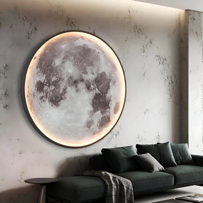 Aplica LED Decorativa Luna 83W Diametru 120CM Lumina Rece/Neutra/Calda Black-6