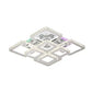 Lustra LED Cristal RGB cu Telecomanda Tanzania 198W Dimabila Argintiu