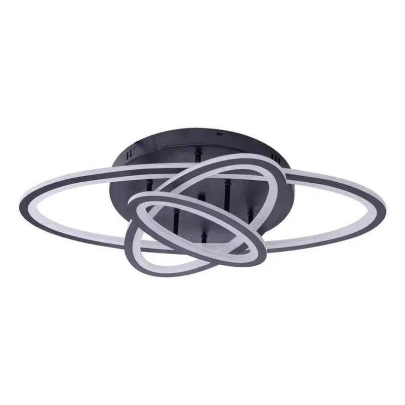 Lustra LED cu telecomanda TIANA 78W, 3 Elipse, lumina Rece/Calda/Neutra, Dimabila, Negru-8