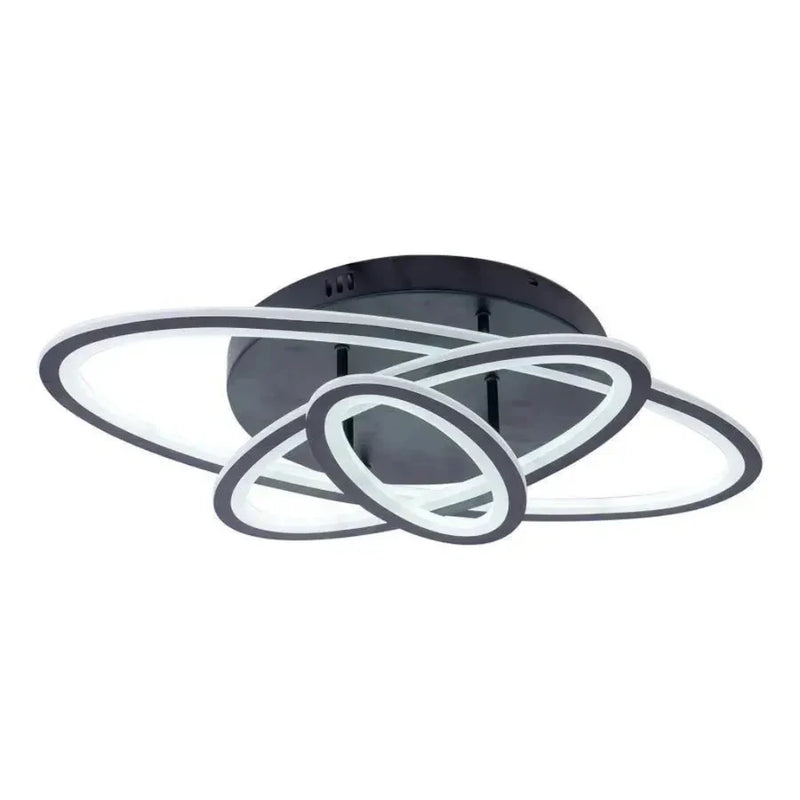 Lustra LED cu telecomanda TIANA 78W, 3 Elipse, lumina Rece/Calda/Neutra, Dimabila, Negru-9
