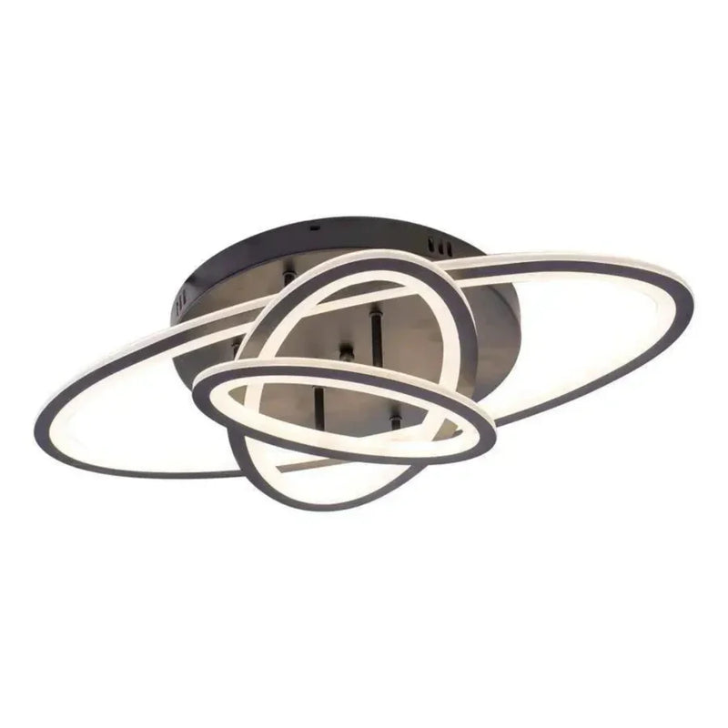 Lustra LED cu telecomanda TIANA 78W, 3 Elipse, lumina Rece/Calda/Neutra, Dimabila, Negru-10