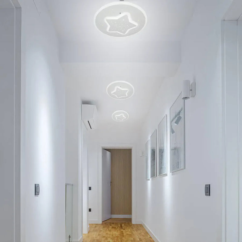 Lustra LED HEATH STEA, 30W, Diametru 20cm, lumina Neutra, Alb-3