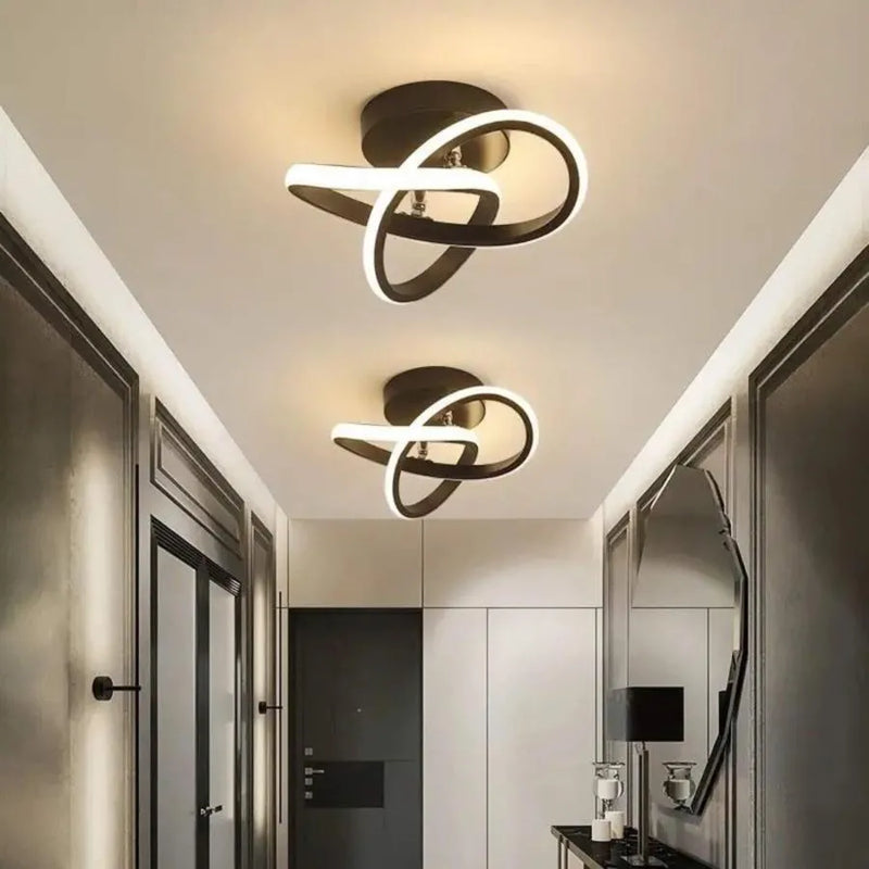 Lustra LED VERTEX Flow 24W, Diametru 25cm, lumina Rece/Calda/Neutra, Negru-2