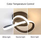 Lustra LED VERTEX Flow 24W, Diametru 25cm, lumina Rece/Calda/Neutra, Negru
